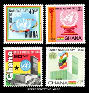 Ghana Scott 344-347 Mint never hinged.