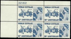 # 1406 MINT NEVER HINGED WOMAN SUFFRAGE