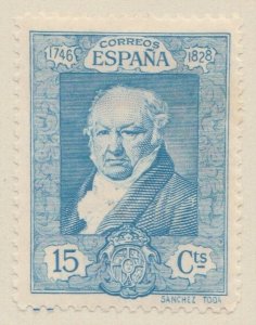 1930 SPAIN Goya 15c MH* Stamp A29P4F30952-