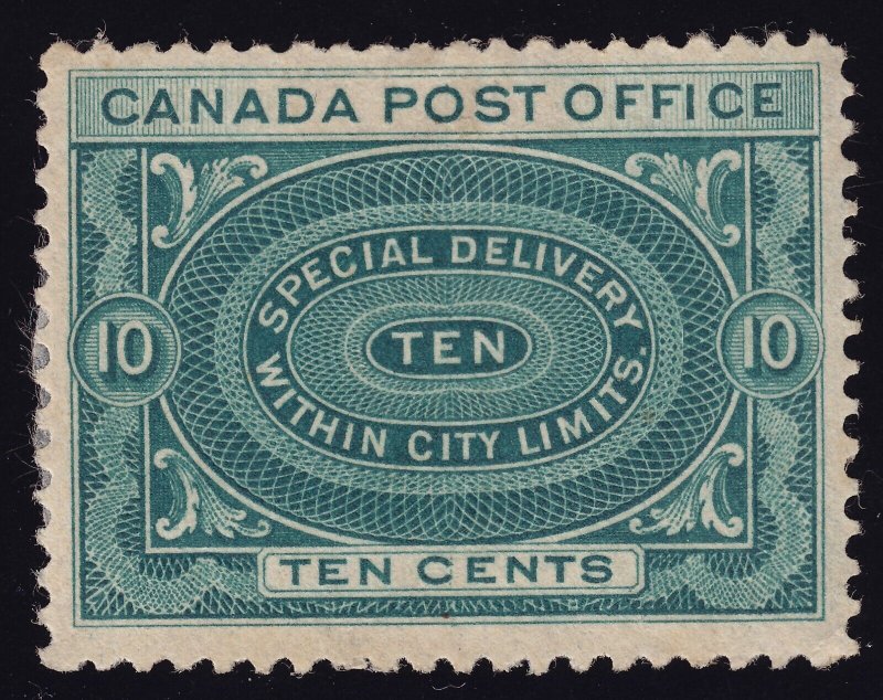 Canada Scott E1 Mint HR OG Stain Gum Dist Lot # AC7081