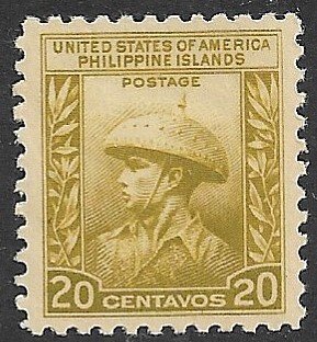 PHILIPPINES 1935 20c Juan De La Cruz Issue Sc 390 MH