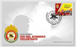 Peru FDC 2023 , Firefighter