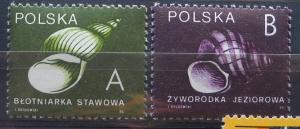 Poland Scott# 2973-74 MNH, Shells 1990