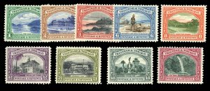 Trinidad and Tobago #34-42 Cat$87.15, 1935-37 1c-72c, complete set, hinged