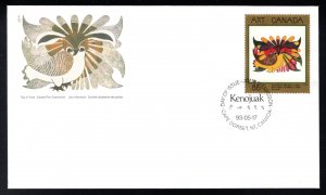 1466, Scott, FDC, Canada, Masterpieces - The Owl, 86c, 1993, May 17