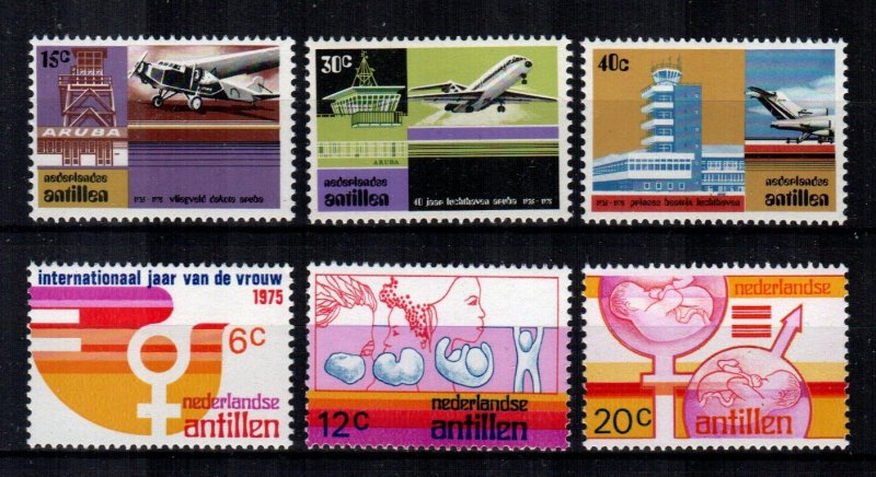 Netherlands Antilles #372-74, 375-77  MNH  Scott $1.75