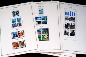 COLOR PRINTED SWEDEN 2000-2010 + 2011-2019 STAMP ALBUM PAGES (131 illust. pages)