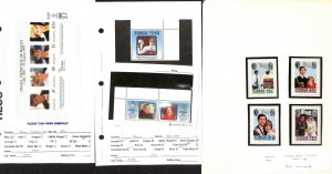Tonga Niuafo'ou Postage Stamp, #201, Tonga 626-628 Mint NH Princess Diana