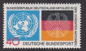 Germany # 1126, U.N. & German Flags, NH, 1/2 Cat.
