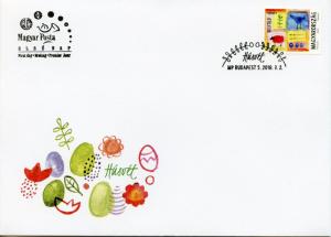 Hungary 2018 FDC Easter Eggs Sheep Birds 1v S/A Set Cover Religion Stamps