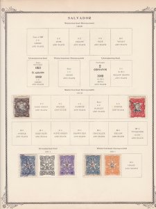 salvador stamps page ref 17174