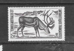 FRENCH SOUTHERN ANTARTIC TERRITORY #130 REINDEER MNH