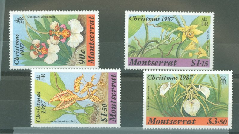 Montserrat #658-661 Mint (NH) Single (Complete Set) (Flora) (Flowers)