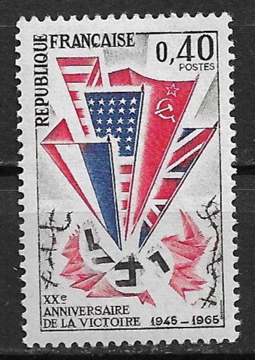 1965 France 1121 WWII Victory 20th Anniversary MNH