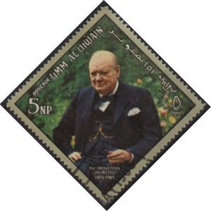 Umm al Qiwain Mi68 (used cto) 5np In Memoriam Winston Churchill (1966)