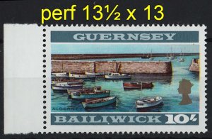 Guernsey 1969 10s perf 13½x13 unmounted mint marginal