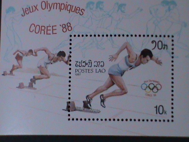 ​LAOS-1987-SC#773- OLYMPIC GAMES- SEOUL'88-MNH:S/S VF-LAST ONE HARD TO FIND