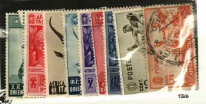 Italian East Africa #4-6, 8-11, 13-14 MH Thins