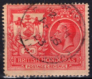 ZAYIX British Honduras 89 Used 2c carmine Seal of Colony & George V 021823S137M