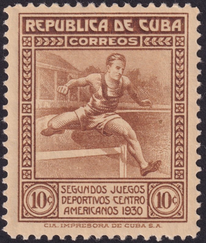 Cuba 1930 #302 xf mh xf - 2nd Central American Athletic Games
