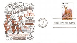 #2317 White-tailed Deer Bennett FDC