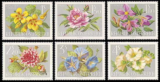 Austria - Mi. 1145-50 (Flowers) - MNH - BD059