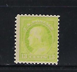 US #513 1917-19 13 CENTS (APPLE GREEN) PERF 11-  MINT NEVER HINGED