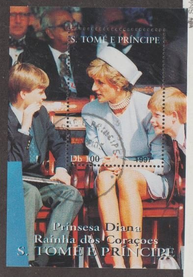 St. Thomas & Prince Islands Scott #1309 Stamp - Used Souvenir Sheet