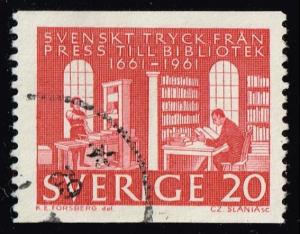 Sweden #600 Royal Library; Used