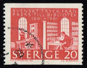 Sweden #600 Royal Library; Used (0.30)