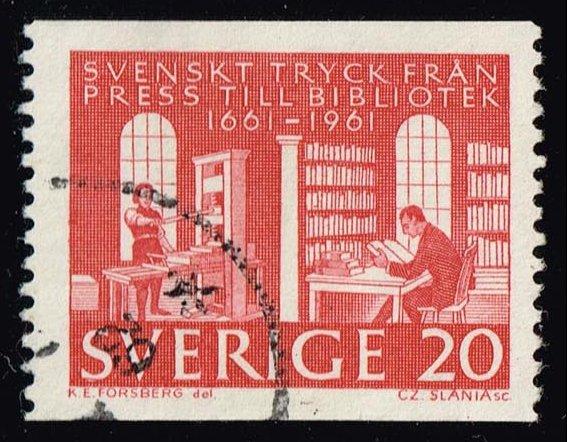 Sweden #600 Royal Library; Used