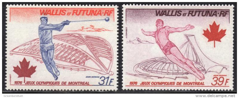 Wallis & Futuna #C70-C71 1976 Olympic Games Set MNH