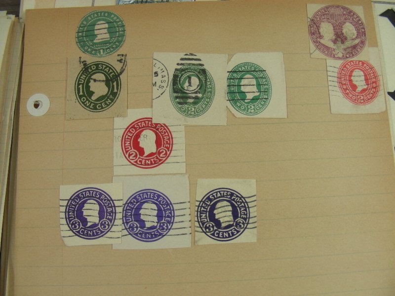 US, 100s of Stamps & a few Covers  mostly hinged on pages