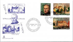 Vatican FDC 1975 - Paul's From the Cross - Capitolium Cachet - F30788