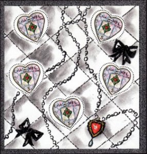 Scott #2997a Chanel Hearts MNH