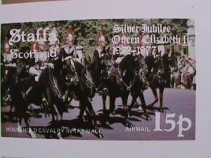​STAFA-SCOTLAND- 1977-SILVER JUBILEE-QUEEN ELIZABETH II IMPERF MNH-VERY FINE
