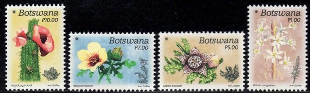 Botswana - 2017 Christmas Desert Flowers Set MNH**