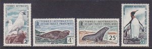 FSAT / TAAF 16-19 MNH 1960 Penguin Sea Leopard Seal Set of 4 Scv $120.00