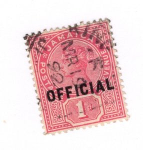 Jamaica #O3 Used - Stamp CAT VALUE $1.40