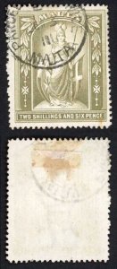 Malta SG31/35 1899 Set of 5 with 1/4d shades Cat 120++ pounds