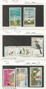 Kenya, Postage Stamp, #587-8, 594-608, 613, 616, 619 Used, 1993-99 Bird, JFZ