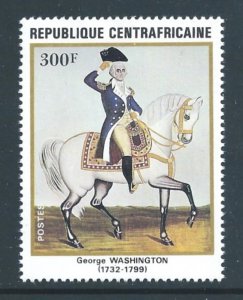 Central African Rep. #517A NH George Washington Birth Anniv. - Painting