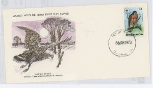 Grenada 854 1978 WW, Hawk, birds, FDC U/A WWF FDC