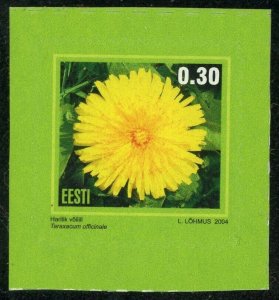 Estonia #494 Common Dandelion Flowers 0.30K Postage Stamp 2004 Eesti MLH