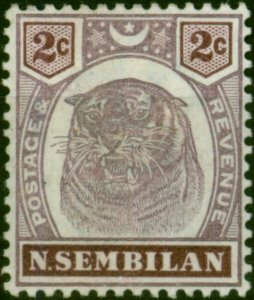 Negri Sembilan 1898 2c Dull Purple & Brown SG6 Good MM