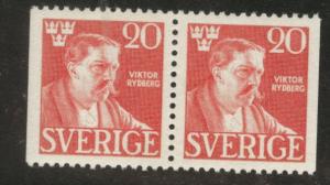 SWEDEN Scott 365 MNH** 1945 pair CV$ 3