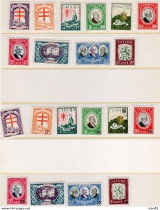 Latvia 1930-1 Anti-Tuberculoses Reg+Ovpt 2 sets MH/Mint 17491