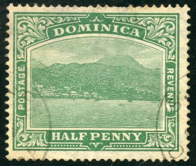Dominica Scott 56 ULH - 1921 Roseau, Capital of Dominca - SCV $21.00