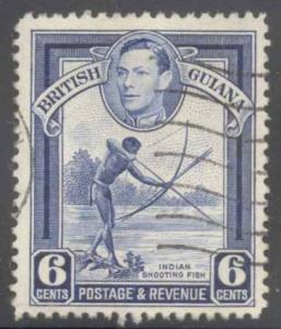 British Guiana ~ #233a ~ Indian Shooting Fish ~ Used