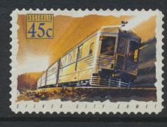 Australia SG 1414  Used  -Trains self adhesive 